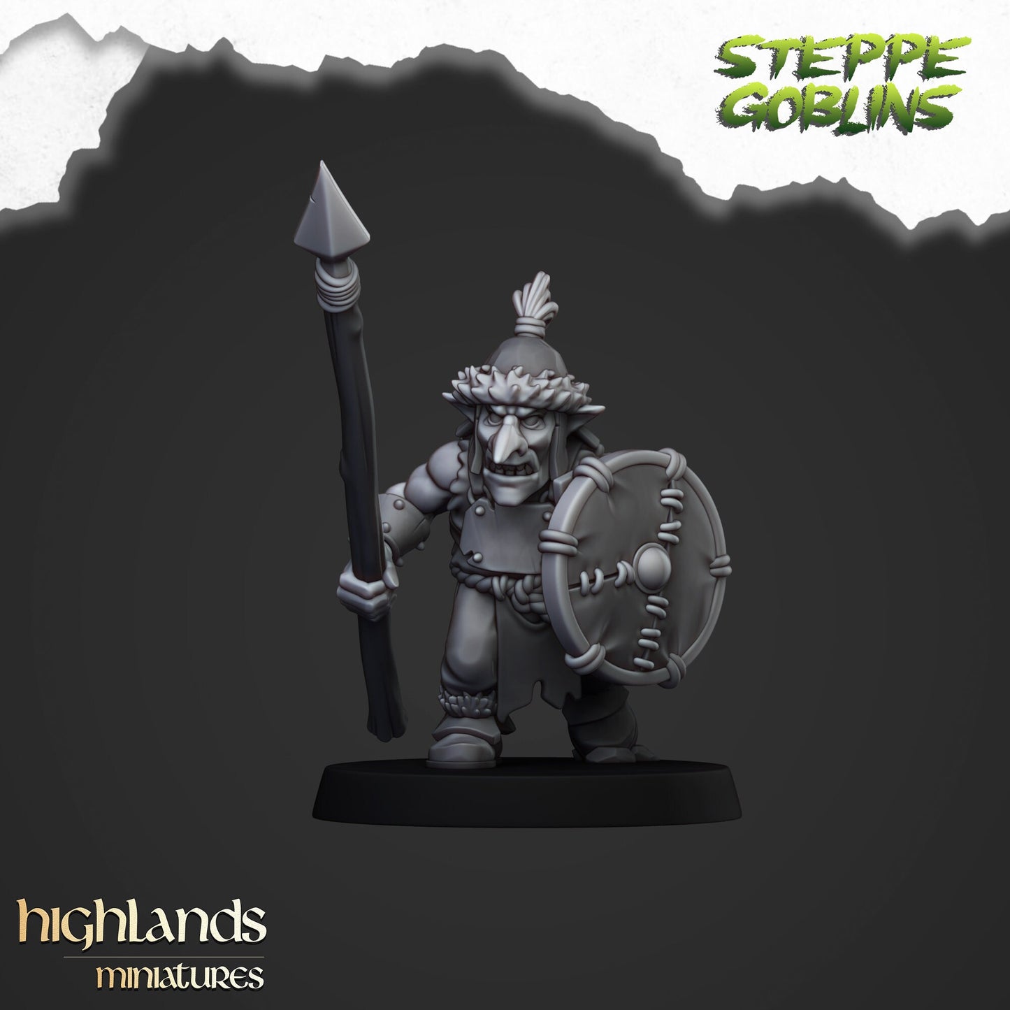 Steppe Goblin Spearmen Unit By Highland Miniatures