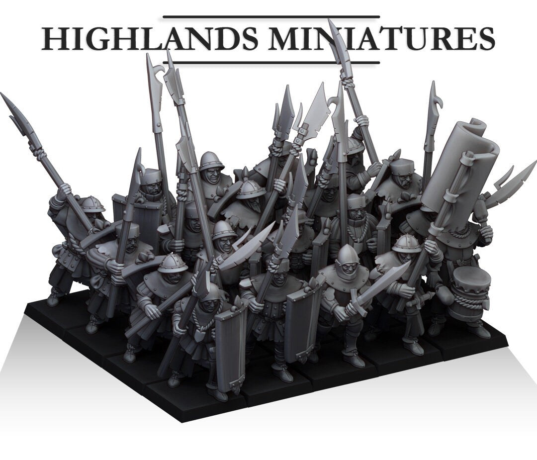 Men at Arms Unit of Gallia  by Highland Miniatures