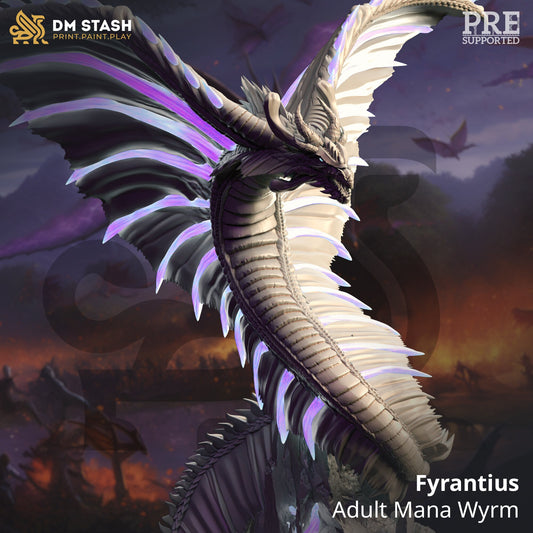 Adult Mana Wyrm from "Arcane Skies" by DM Stash Miniatures