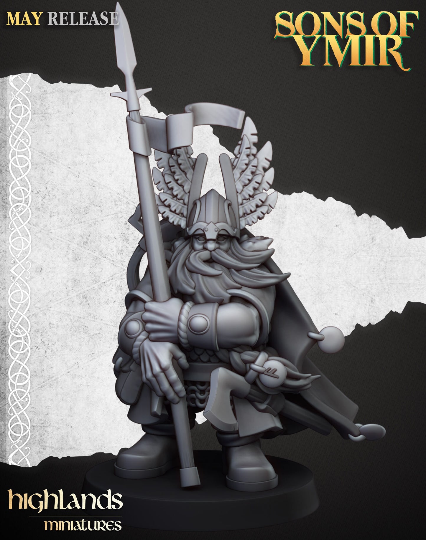 Dwarf Mountain Hero from Highland Miniatures