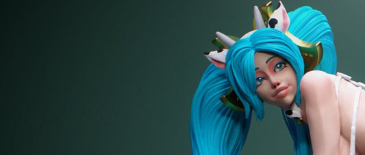 Milk Maid Sona Statue Model Kit by Jigglystix Pin Up Factory