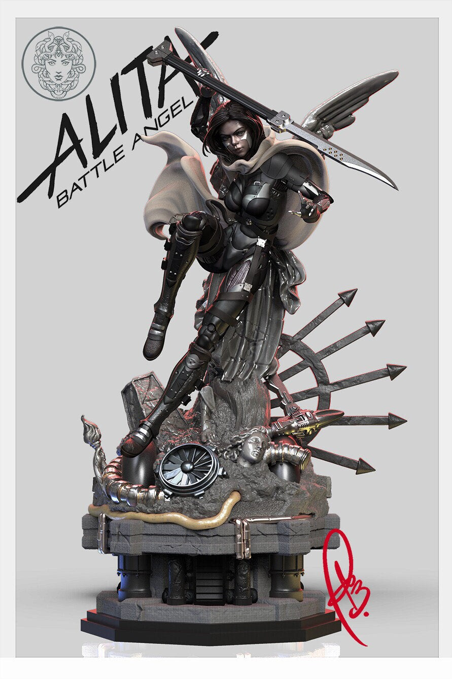 Alita Statue Model Kit by Creative Geek MB