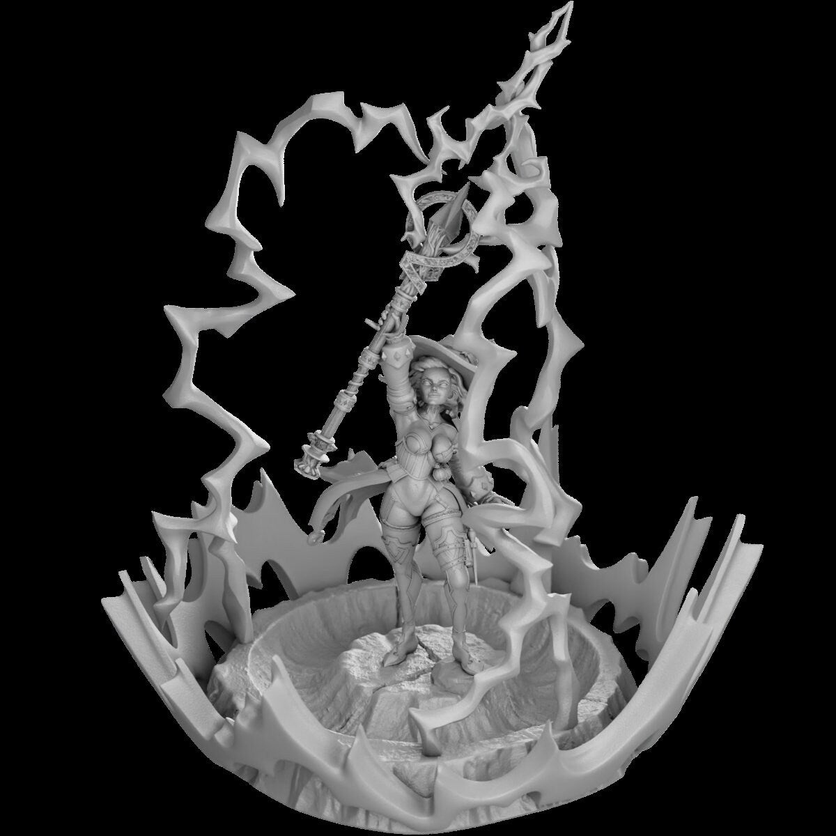Call the Lightning Sorceress by Secret Forge Miniatures