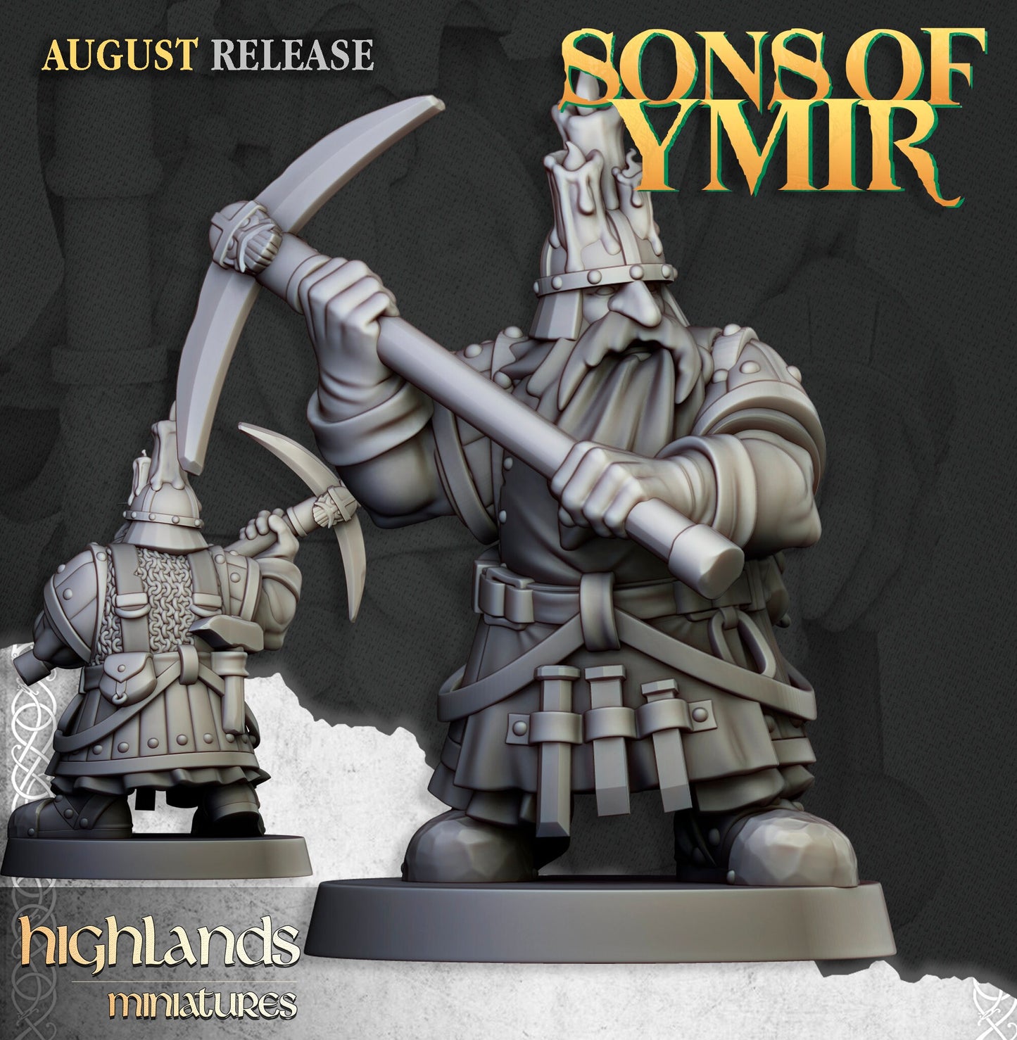 Dwarf Miners Unit by Highland Miniatures