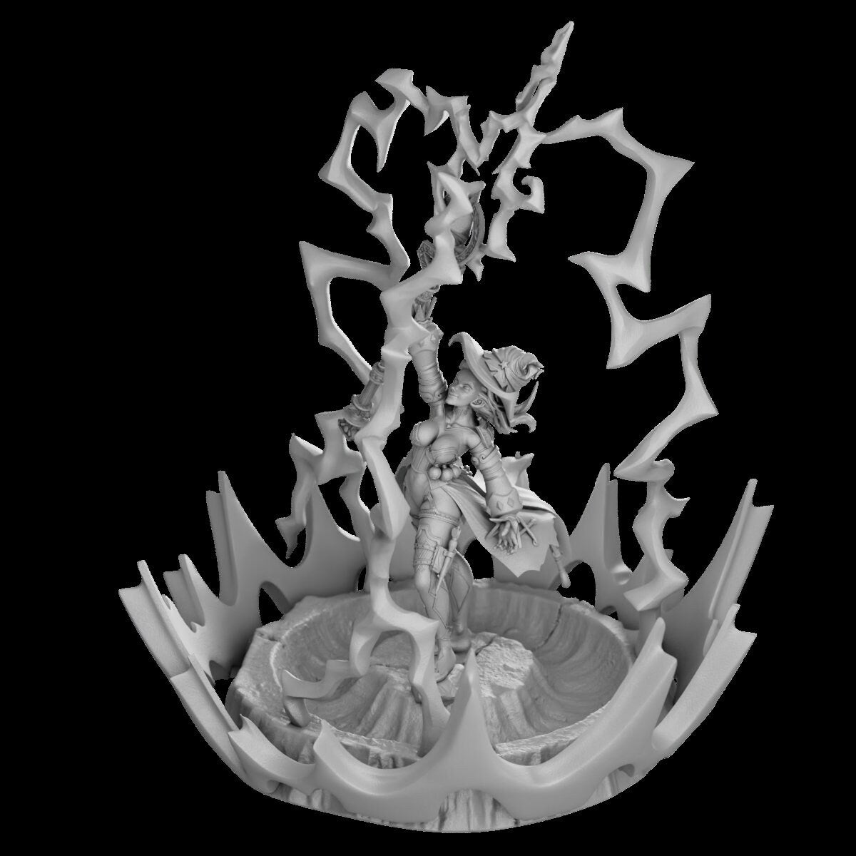 Call the Lightning Sorceress by Secret Forge Miniatures