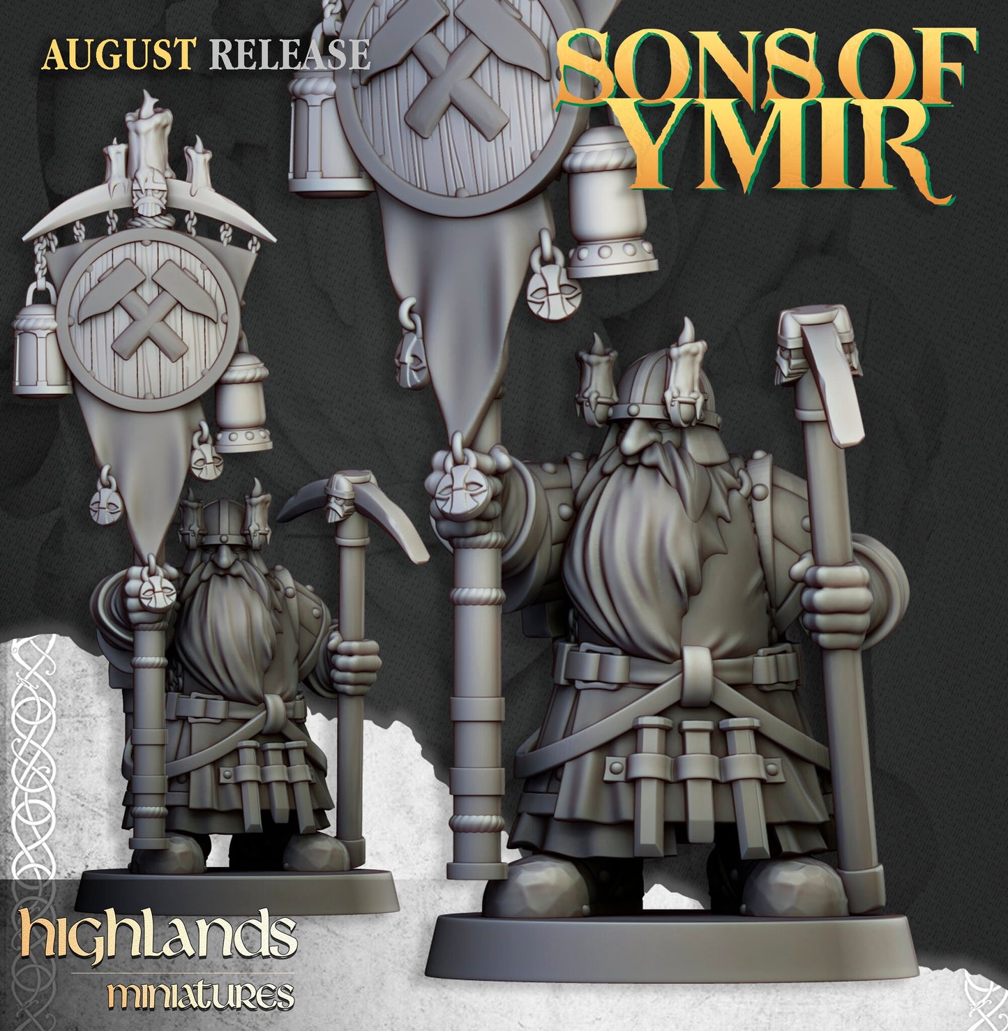 Dwarf Miners Unit by Highland Miniatures