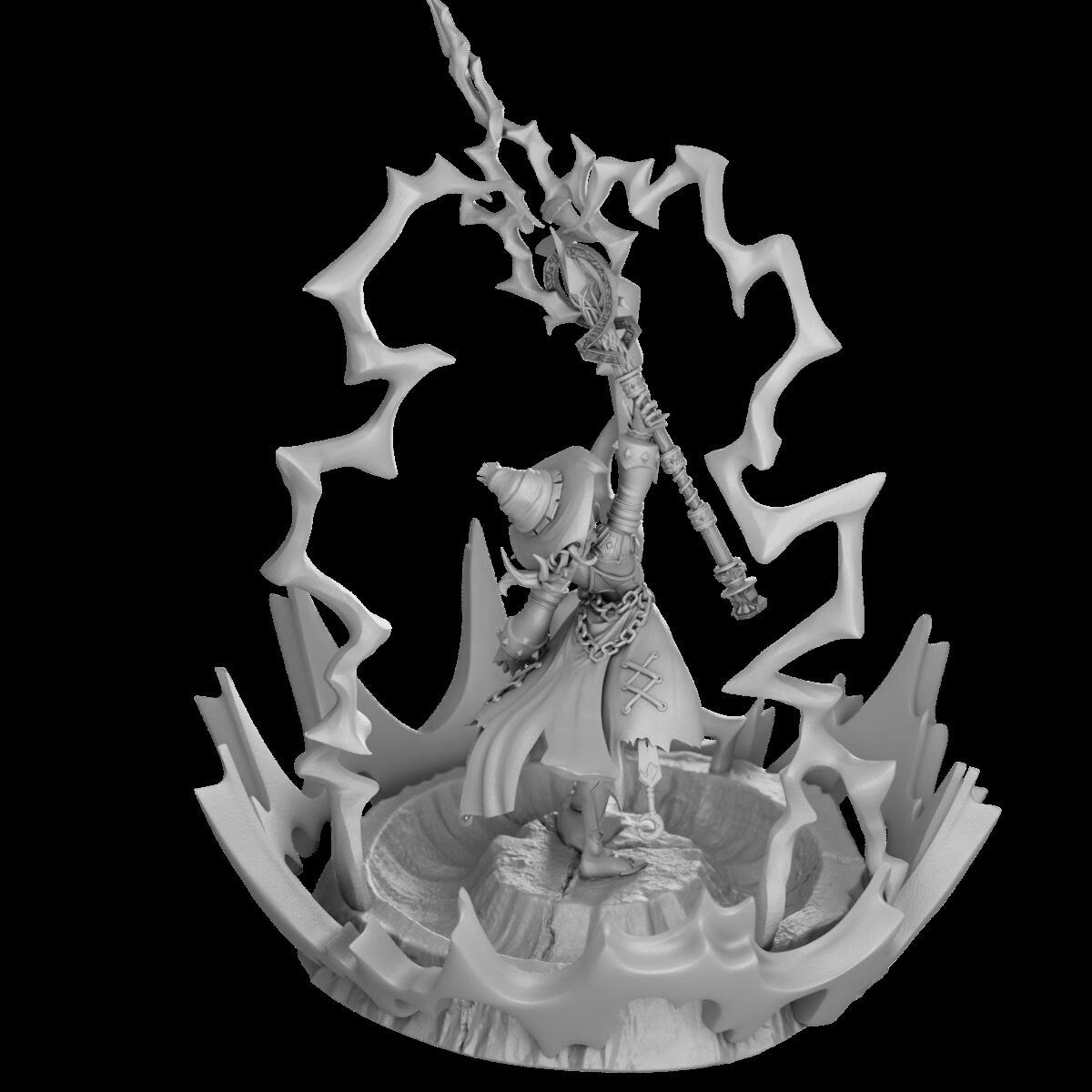 Call the Lightning Sorceress by Secret Forge Miniatures
