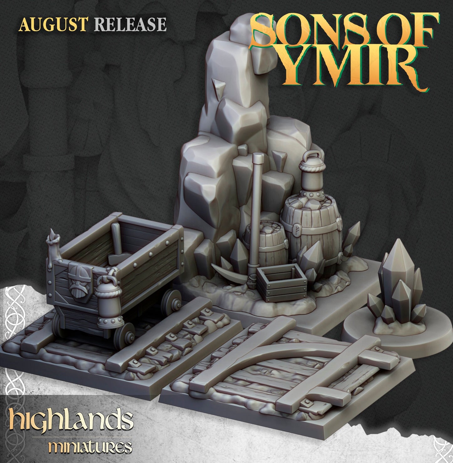 Dwarf Miners Unit by Highland Miniatures