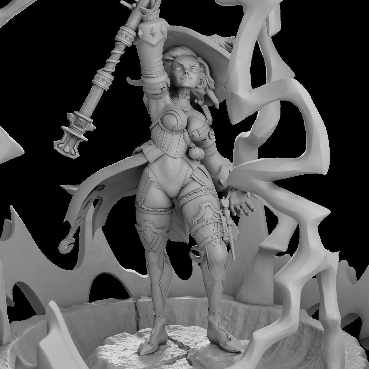 Call the Lightning Sorceress by Secret Forge Miniatures