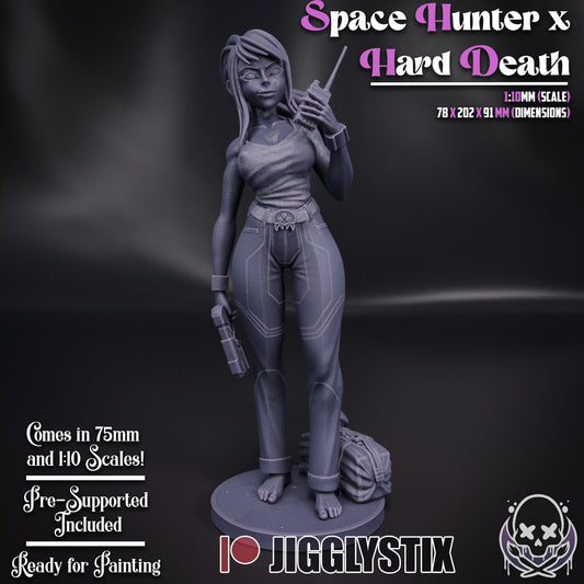 Space Hunter X Hard Death Statue Model Kit by Jigglystix Pin up Factory