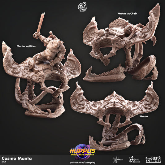 Cosmos Manta from " Huppus Space Mercenaries" by Cast N Play Miniatures