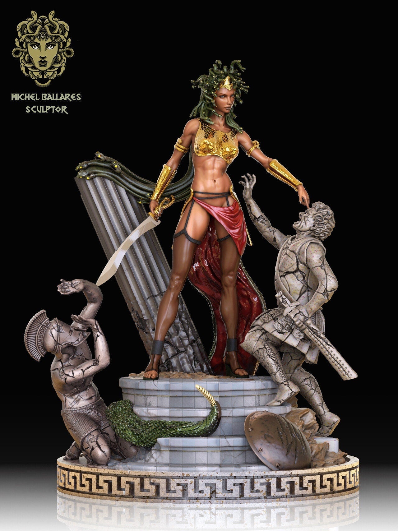 Medusa Statue Model Kit by Creative Geek MB