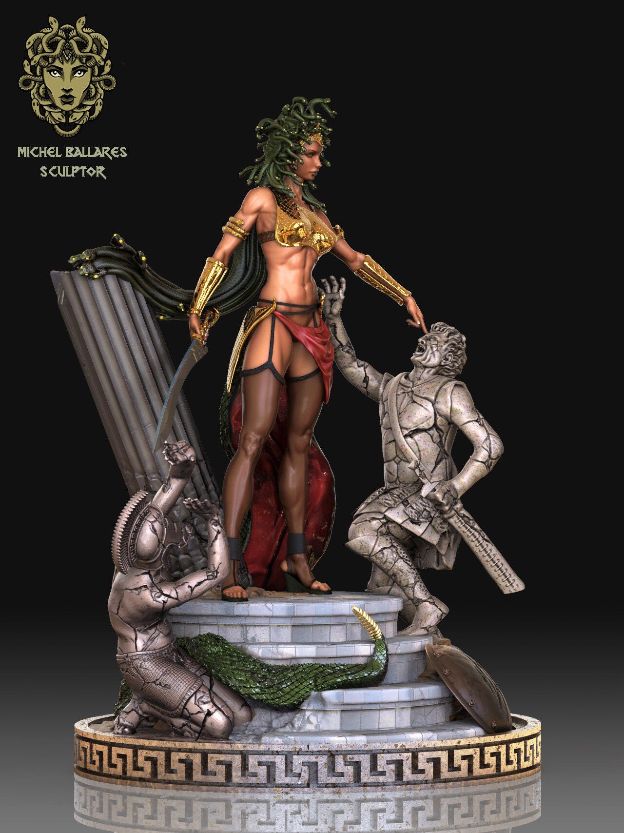 Medusa Statue Model Kit by Creative Geek MB