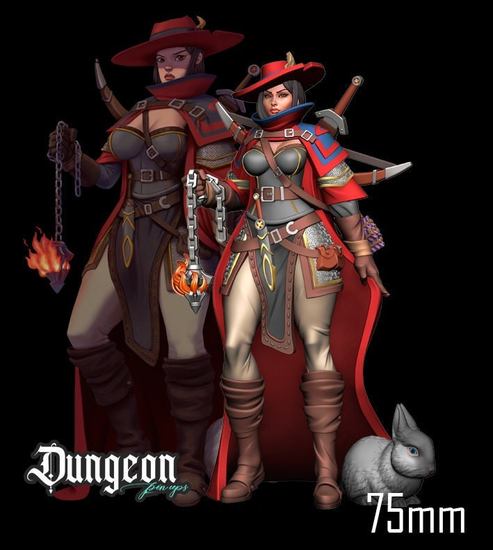 Inquisitor from Dungeon Pin Ups by RN Estudio Miniatures