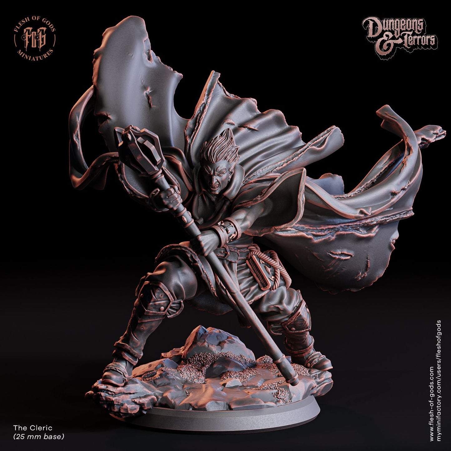 The Cleric from "Dungeons & Terrors" by Flesh of Gods Miniatures