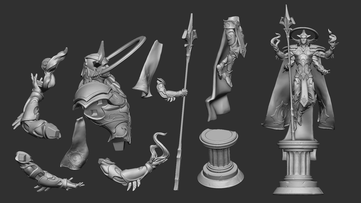 Kala the Punishing Judge from "Heavenly Justice" by White Werewolf Tavern Miniatures
