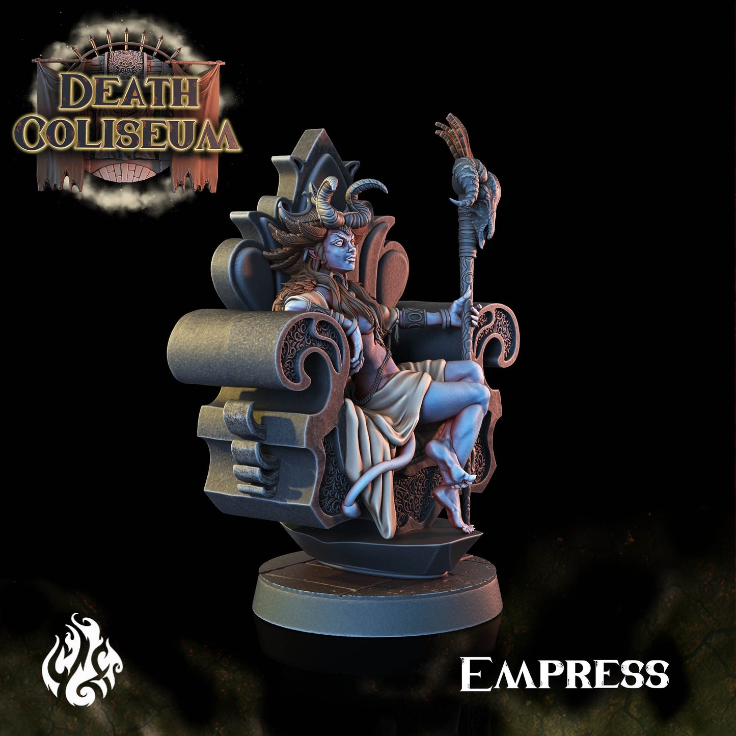 Empress from "Death Coliseum" by Crippled God Foundry Miniatures
