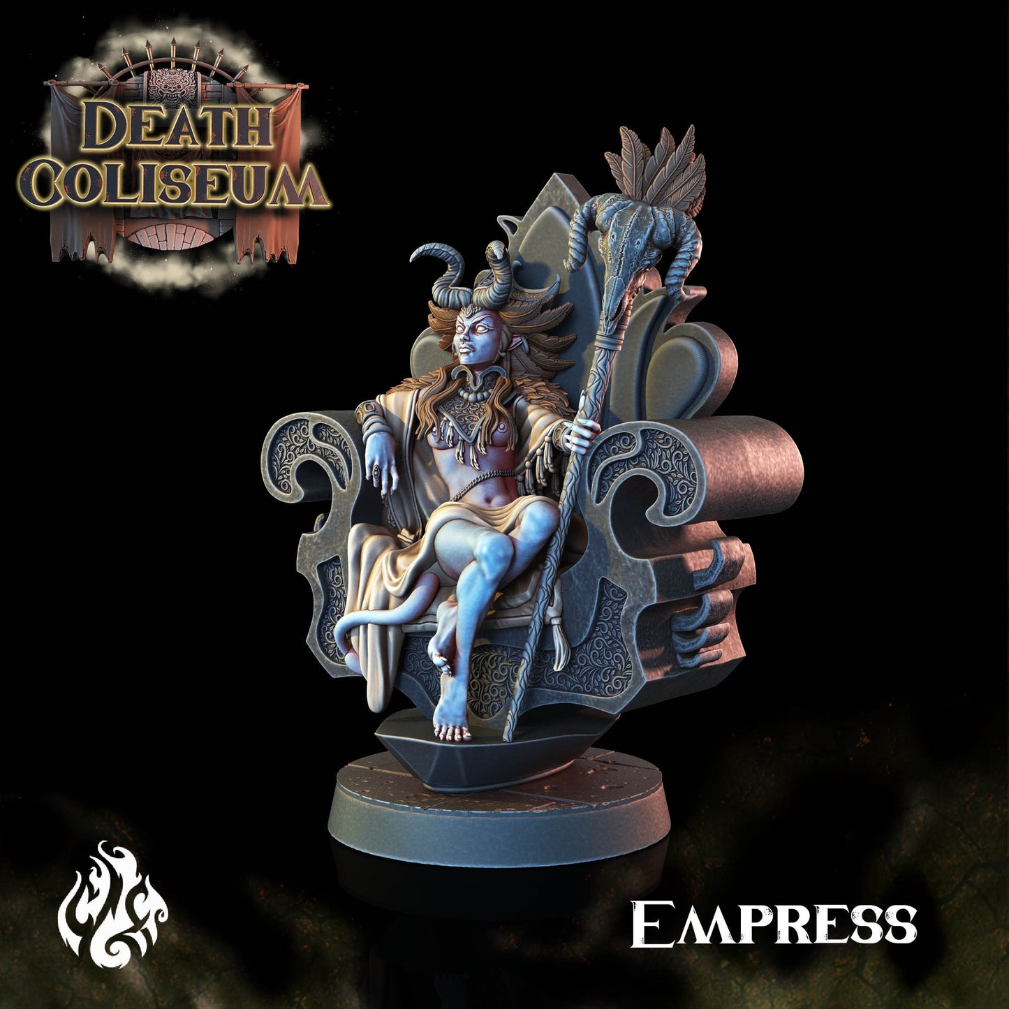 Empress from "Death Coliseum" by Crippled God Foundry Miniatures