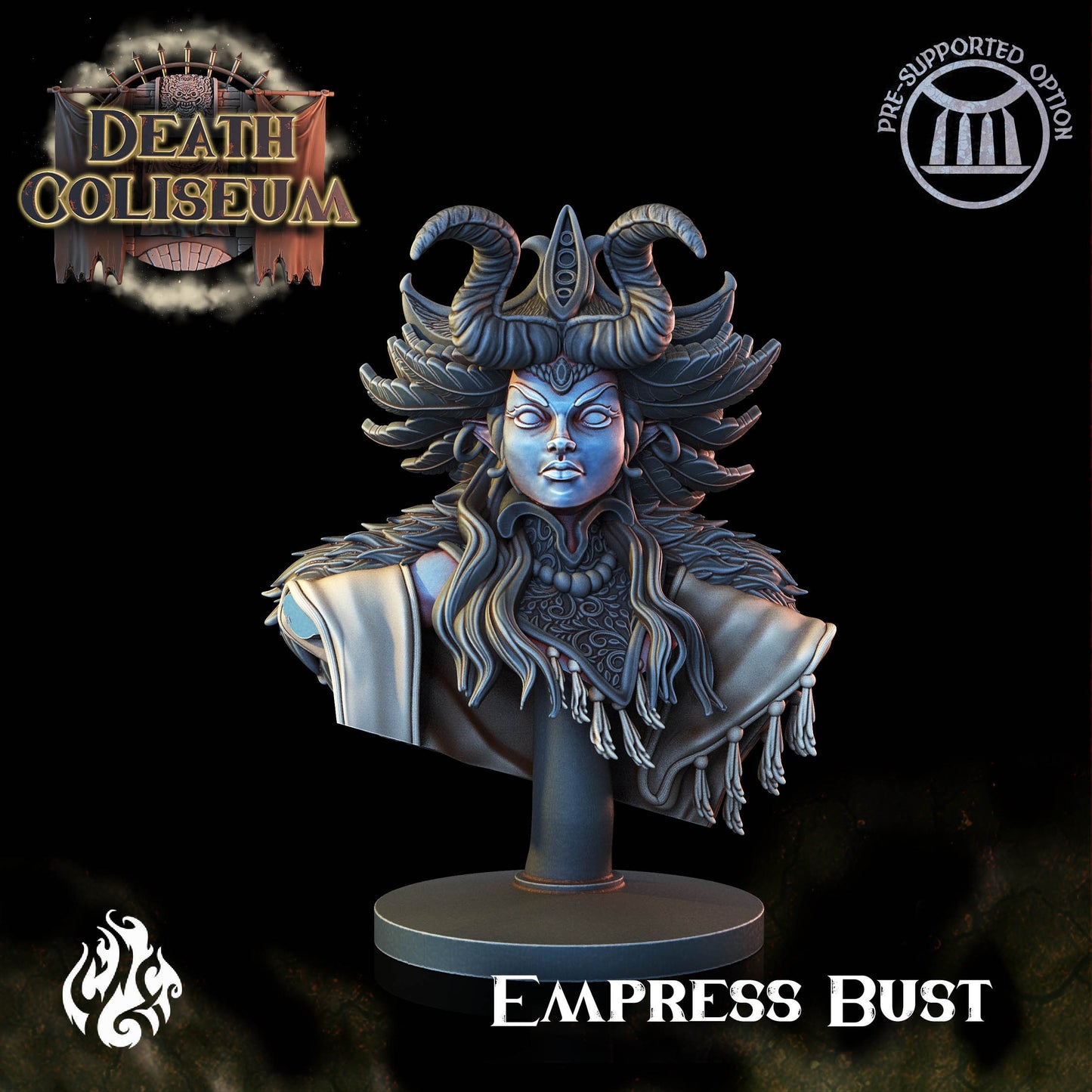 Empress from "Death Coliseum" by Crippled God Foundry Miniatures