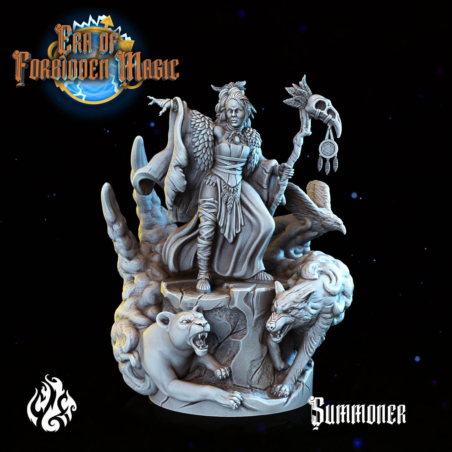 Summoner from "Era of Forbidden Magic" by Crippled God Foundry Miniatures