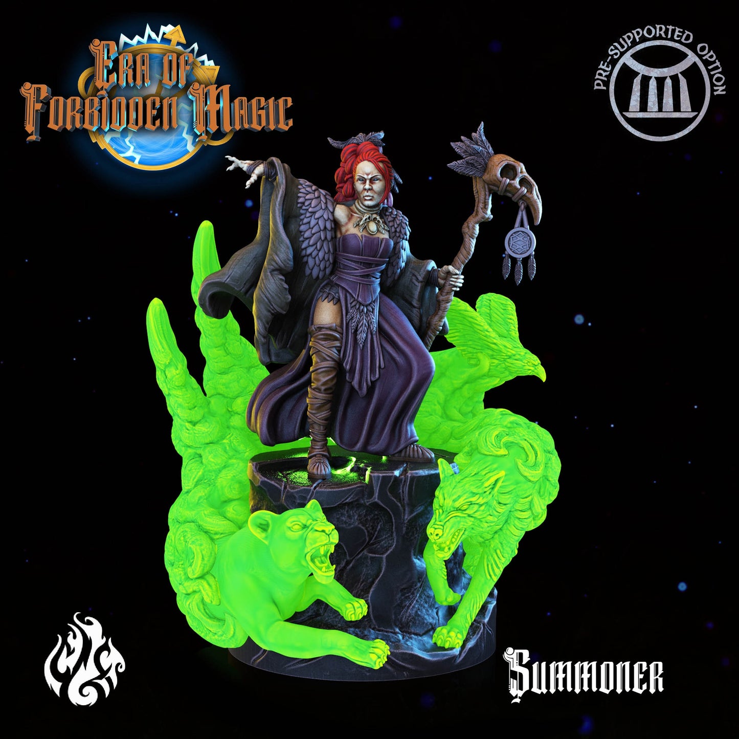 Summoner from "Era of Forbidden Magic" by Crippled God Foundry Miniatures