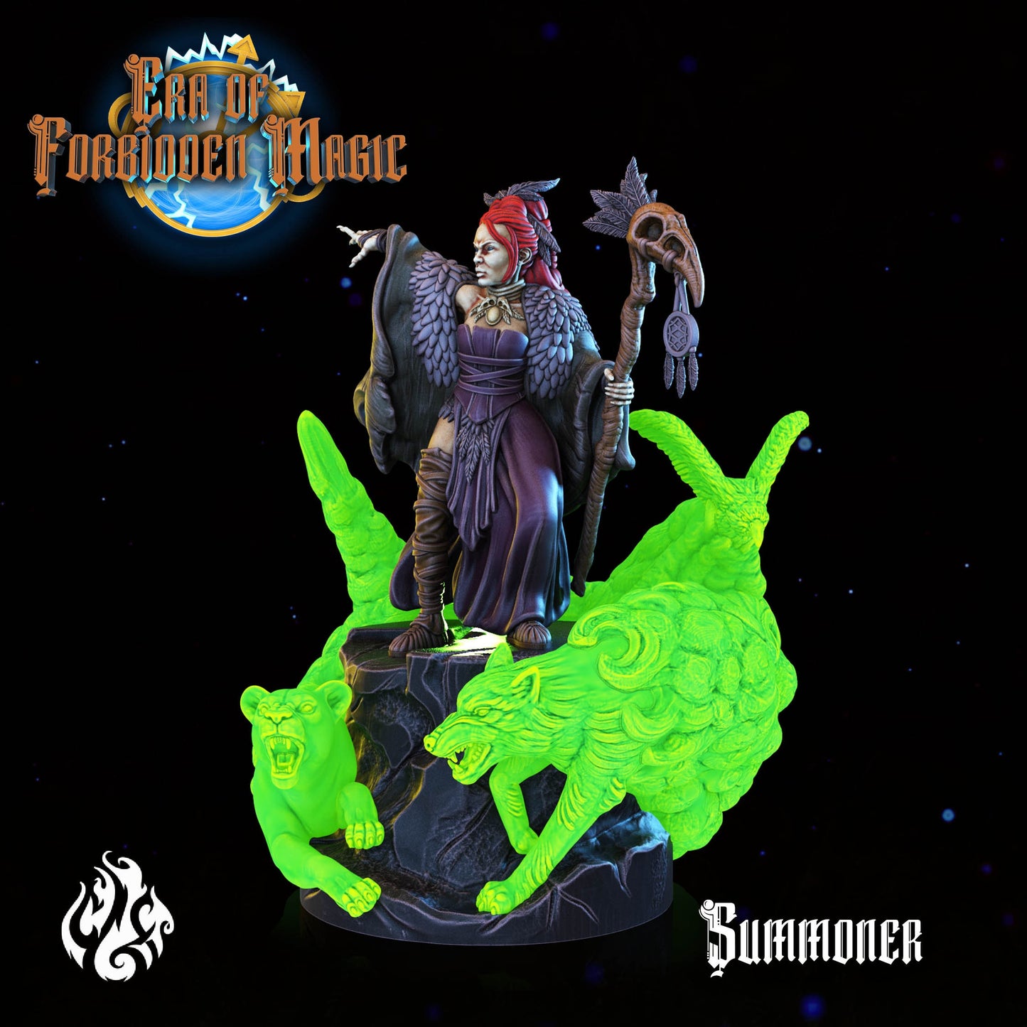 Summoner from "Era of Forbidden Magic" by Crippled God Foundry Miniatures