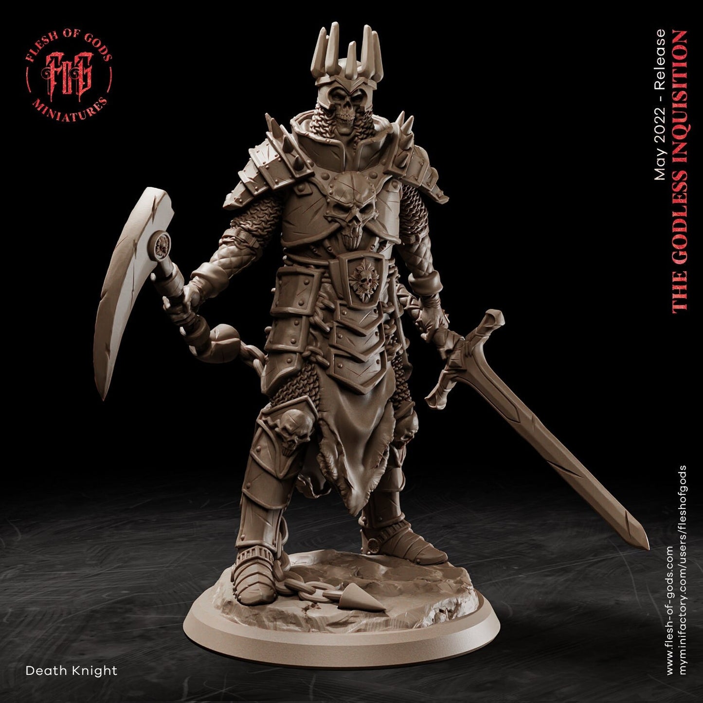 Death Knight from "Godless Inquisition" by Flesh of Gods Miniatures
