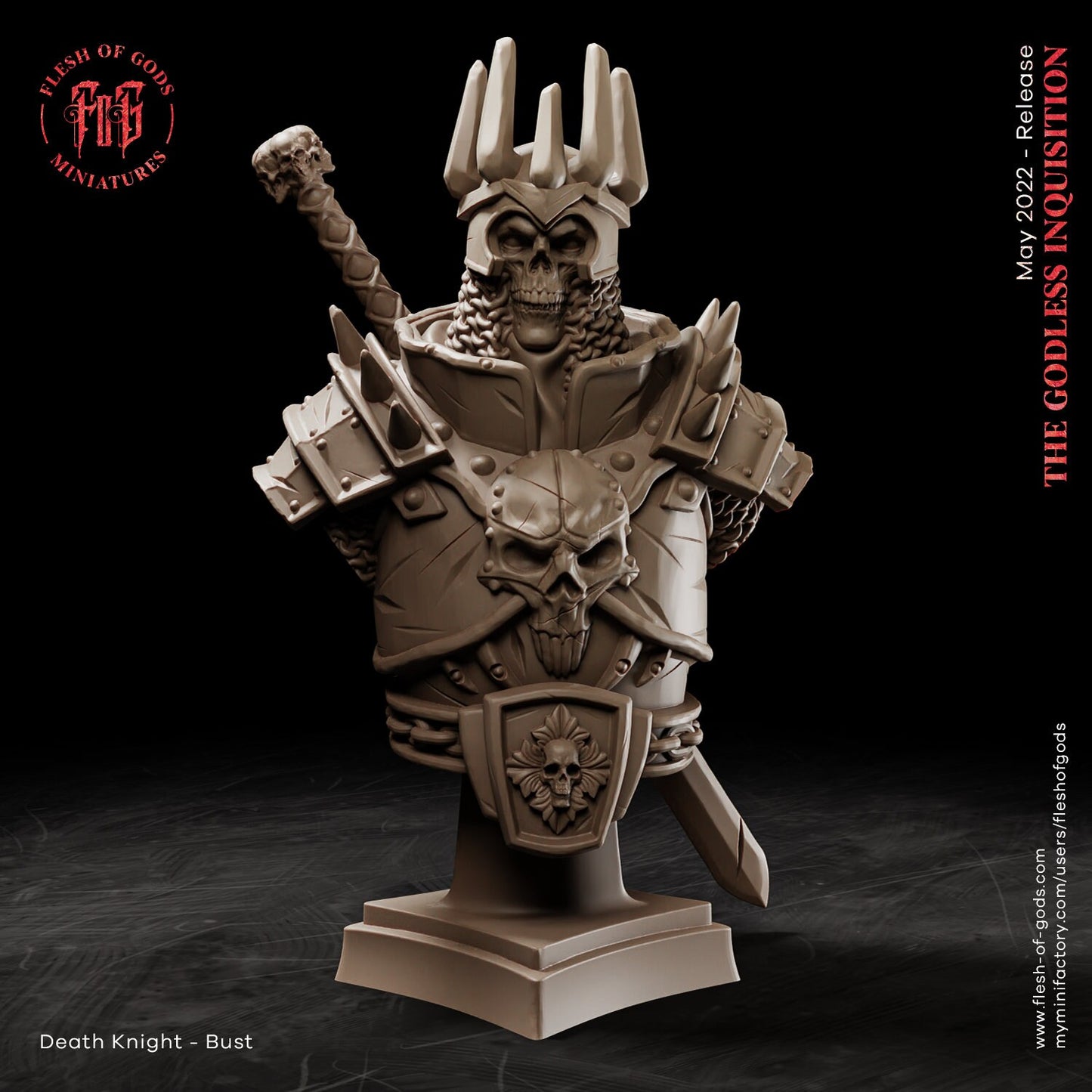 Death Knight from "Godless Inquisition" by Flesh of Gods Miniatures