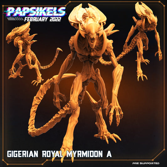 Gigerian Royal Myrmidon by Papsikels Miniatures RPG Aliens