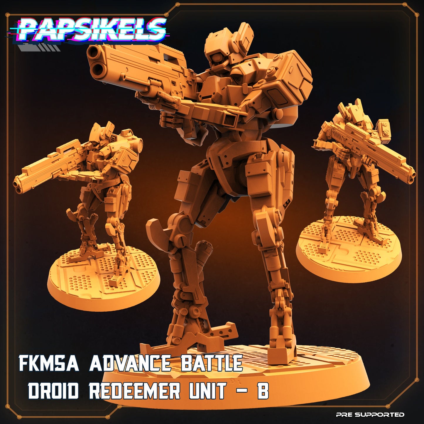 FKMSA Advance Battle Droid Redeemer Unit by Papsikels Miniatures SCIFI Stargrave