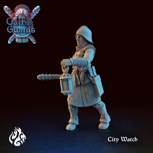 Female City Watch Guard from "Call the Guards" by Crippled God Foundry Miniatures RPG