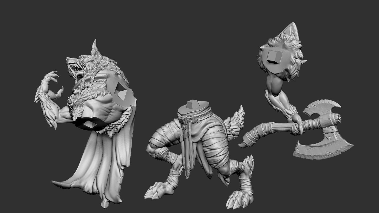 Karrash the Forest Shadow from "Raven Invasion" from White Werewolf Tavern Miniatures RPG