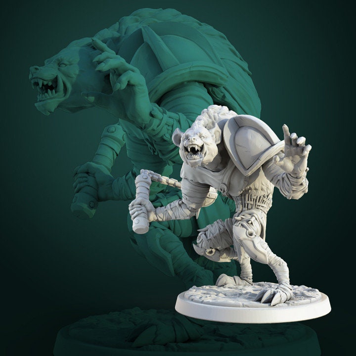 Gnoll Gang by White Werewolf Tavern Miniatures RPG DnD