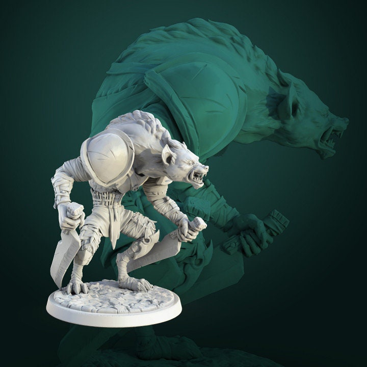 Gnoll Gang by White Werewolf Tavern Miniatures RPG DnD