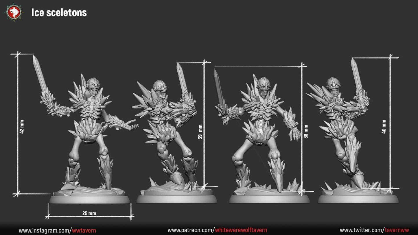 Ice Skeletons from "Snow Storm" by White Werewolf Tavern