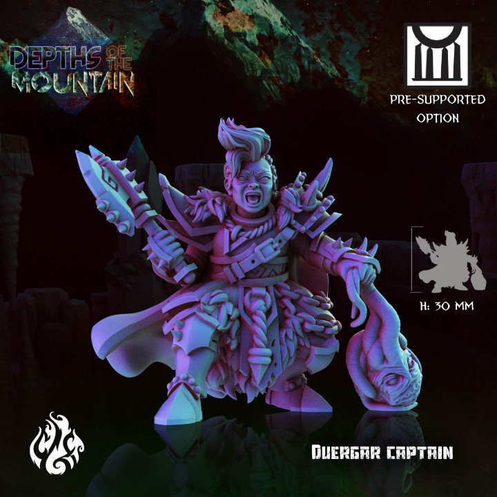 Duergar Captain by Crippled God Foundry from "Depths of the Mountain"