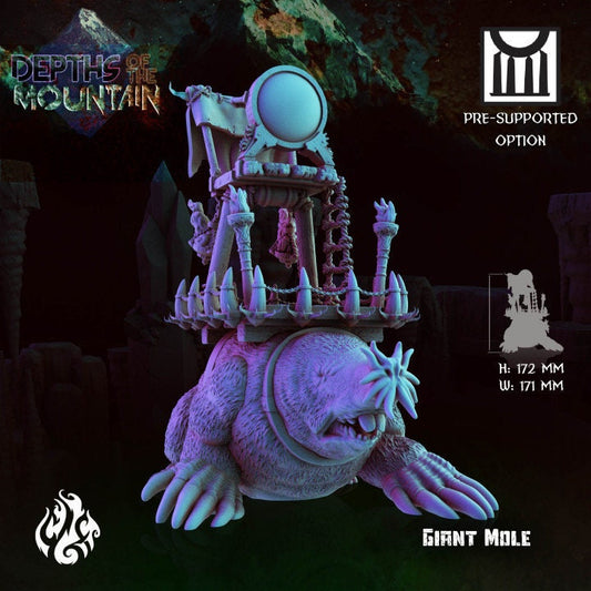 Giant Mole from Crippled God Foundry from "Depths of the Mountain"