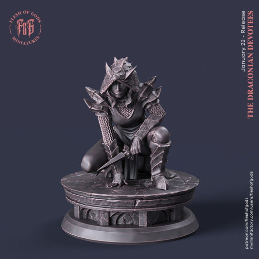 Draconian Rogue from "Draconian Devotees" by Flesh of Gods Miniatures
