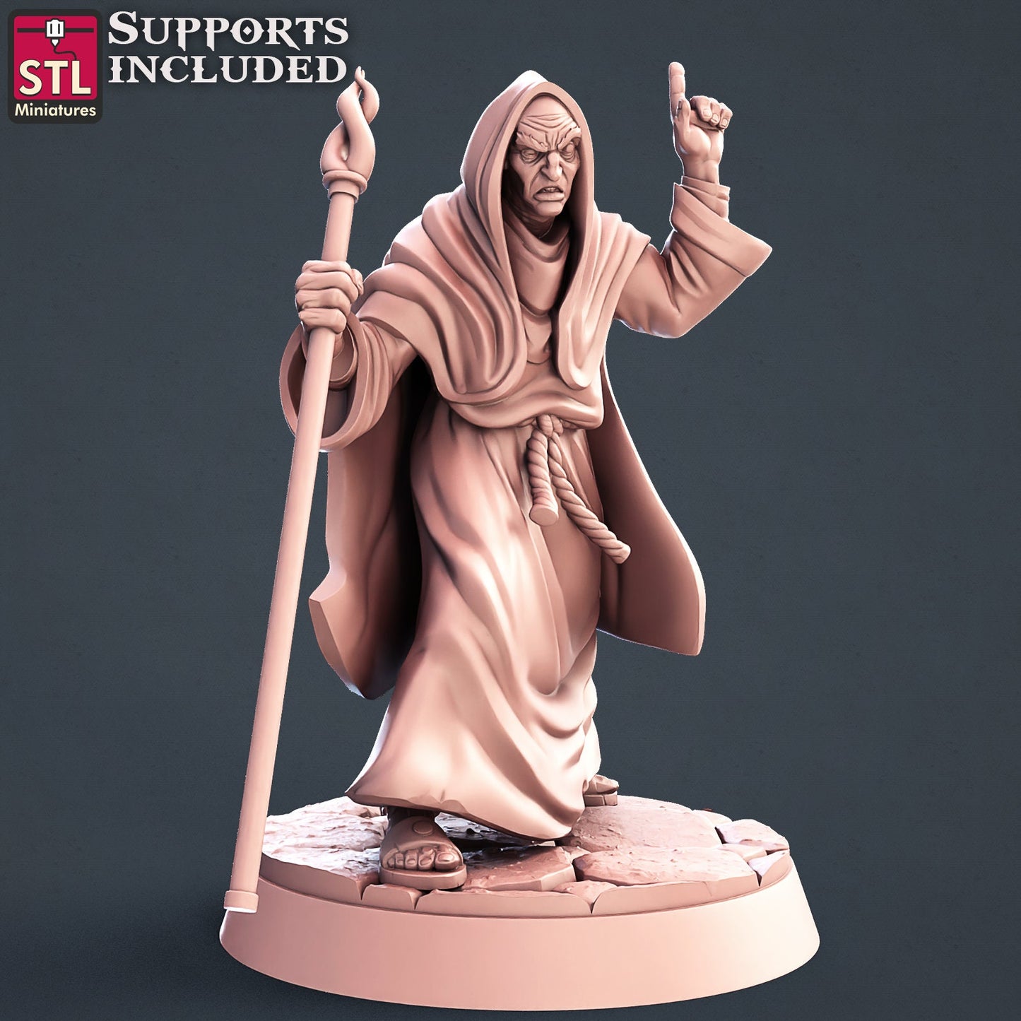 Abbey Monks Set by STL Miniatures