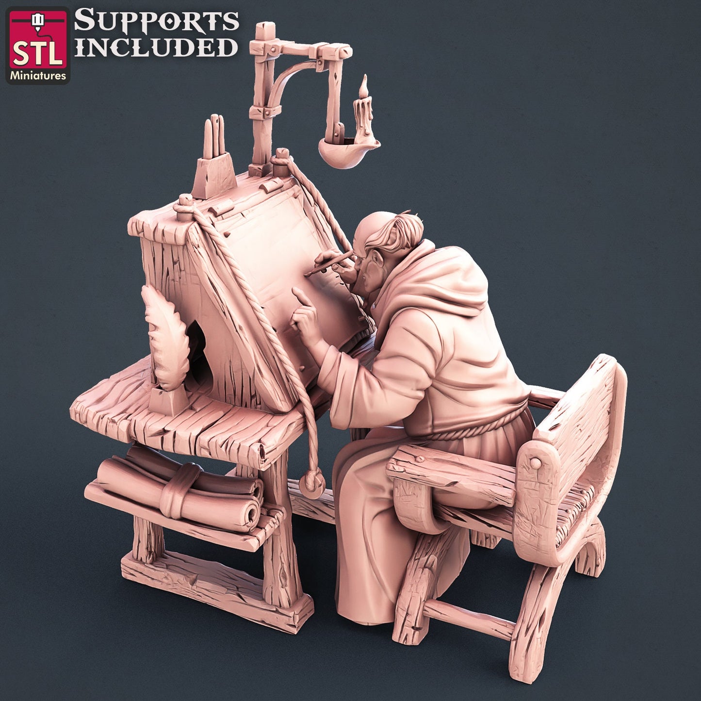 Abbey Monks Set by STL Miniatures