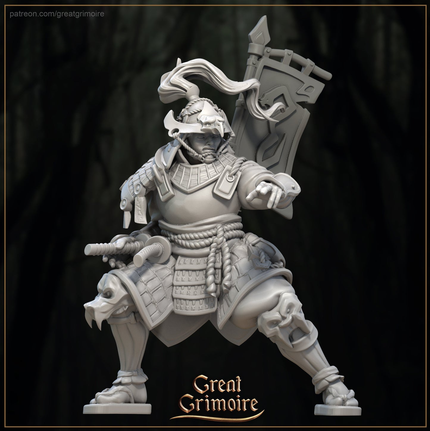 Akechi The Brave Ronin from "Lost Shrine of the Damned " by Great Grimoire Miniatures