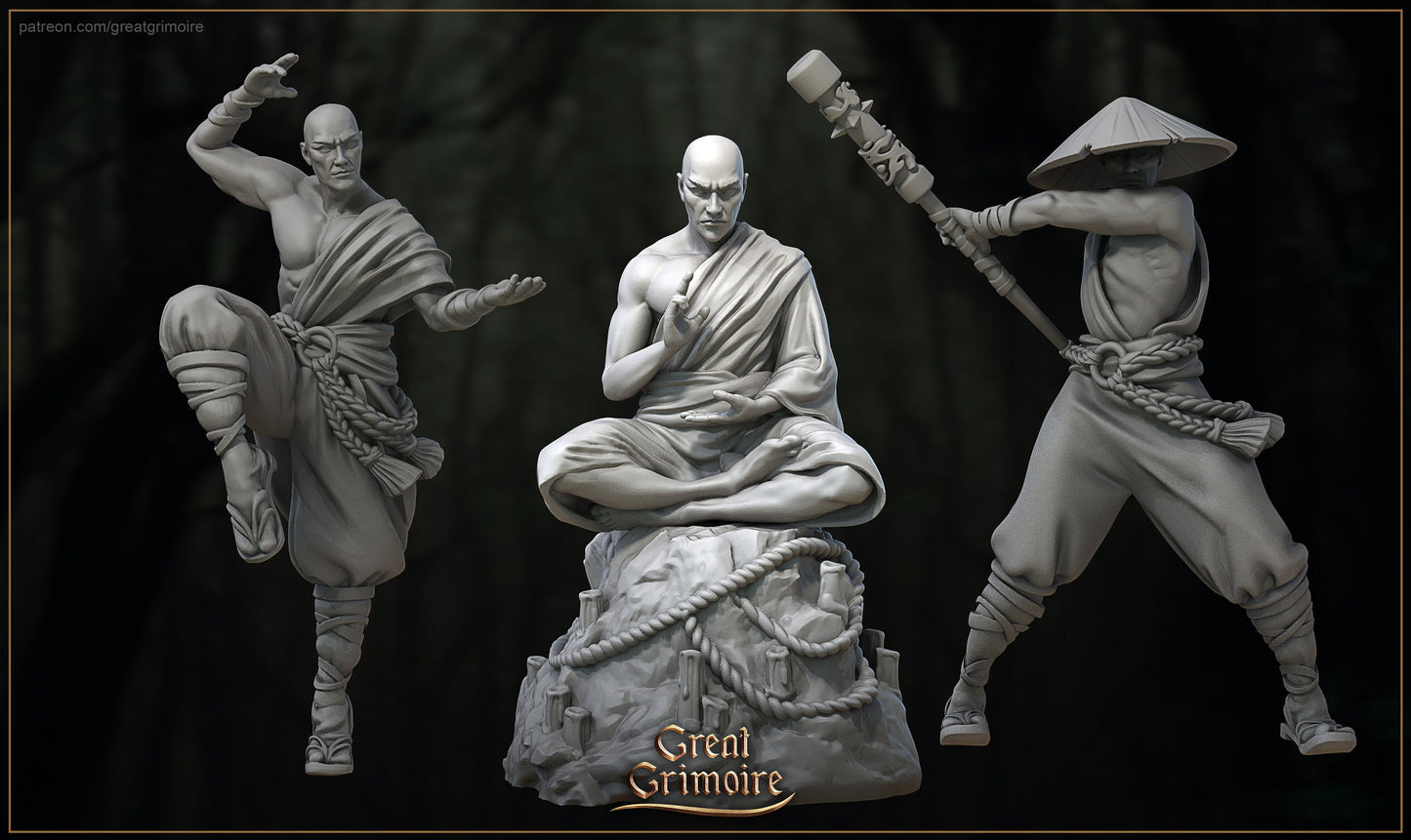 Exiled Monks from "Lost Shrine of the Damned" by Great Grimoire Miniatures
