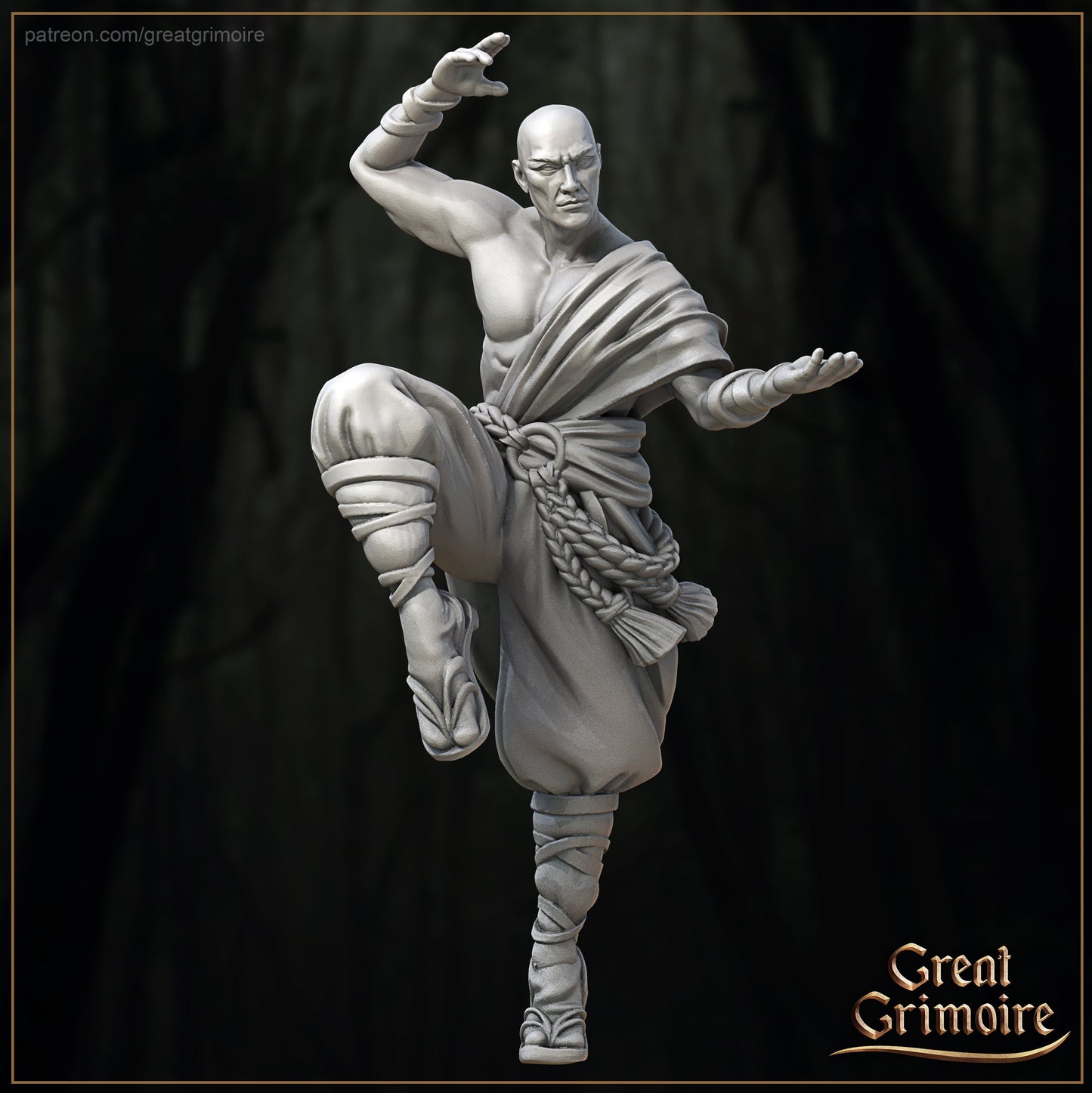 Exiled Monks from "Lost Shrine of the Damned" by Great Grimoire Miniatures