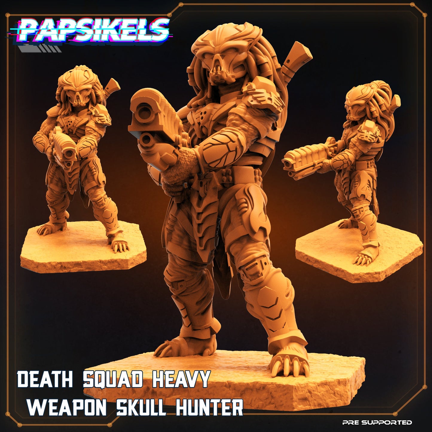 Skull Hunter Death Squad from "Skull Hunters" by Papsikels Miniatures