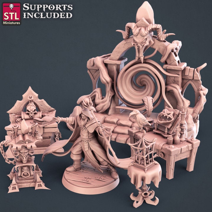 Dark Wizard Set by STL Miniatures