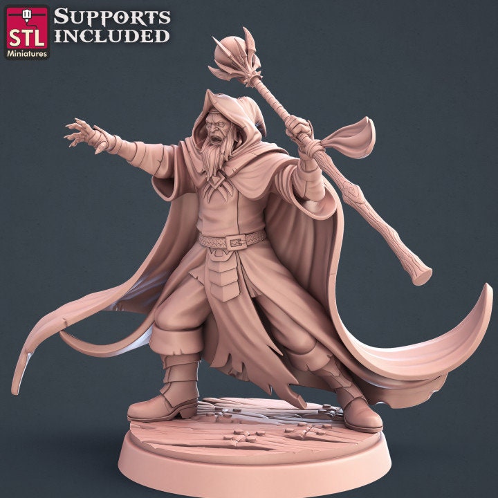 Dark Wizard Set by STL Miniatures