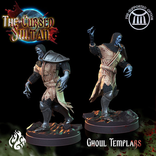 Ghoul Templars from "Cursed Sultan" by Crippled God Foundry Miniatures