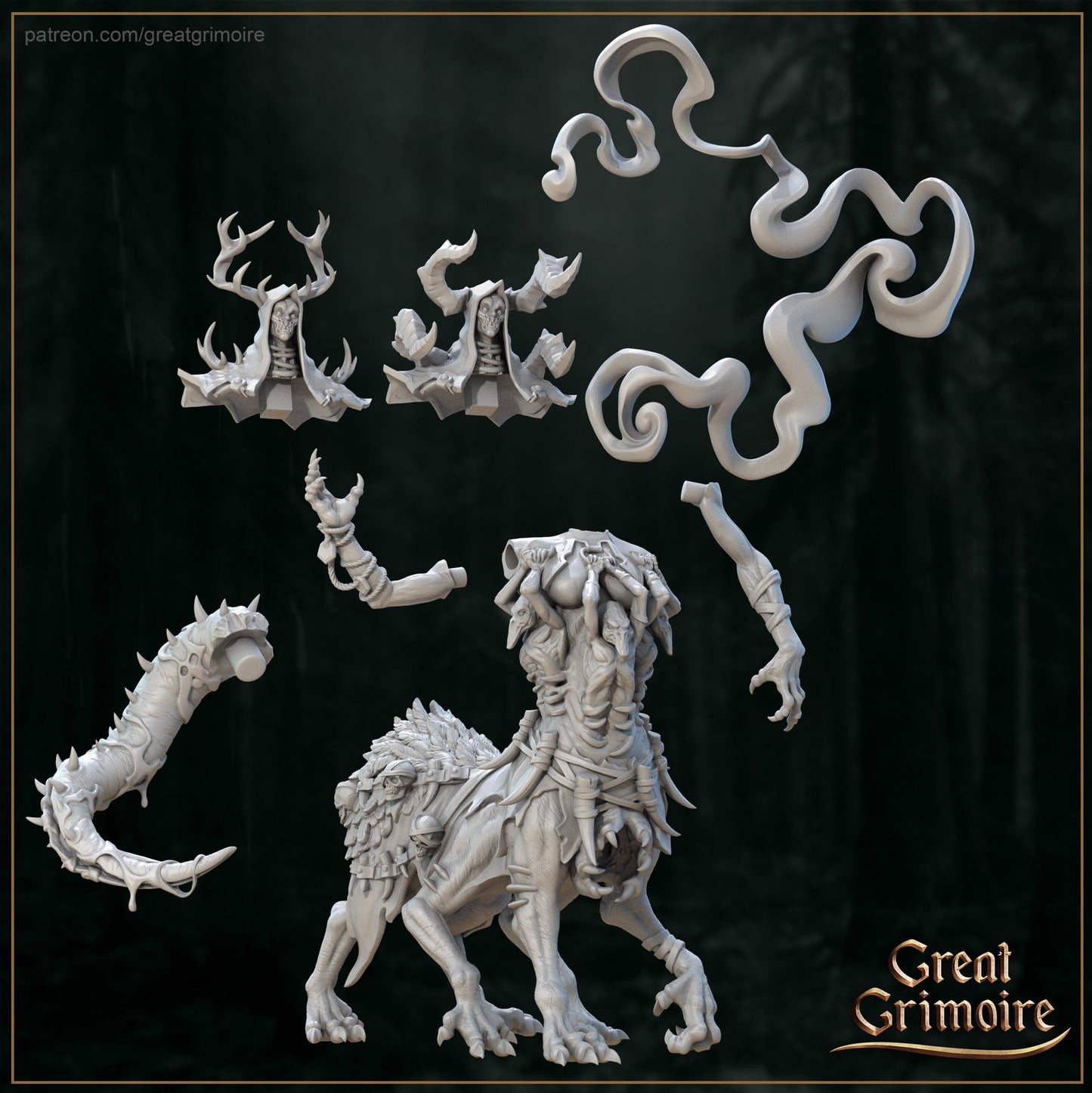 Lord of the Forest from "Bane of the Shrouded Woods" by Great Grimoire Miniatures
