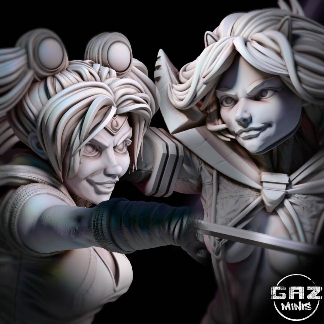 Magical Girls Collide by Gaz Miniatures