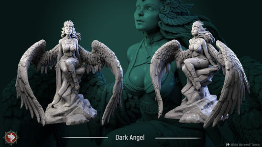Dark Angel from "Winged Warriors" by White Werewolf Tavern  Miniatures